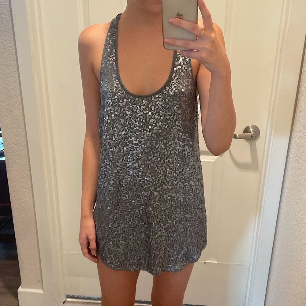 Sequin express tank tunic